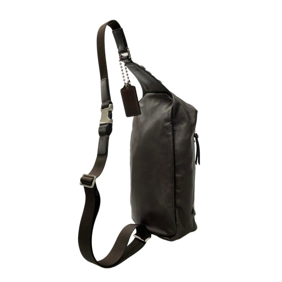 美品✨　COACH トンプソン　ボディバック　黒　70360 コーチ ボディバッグ トンプソン レザー 70360 メンズ COACH 中古