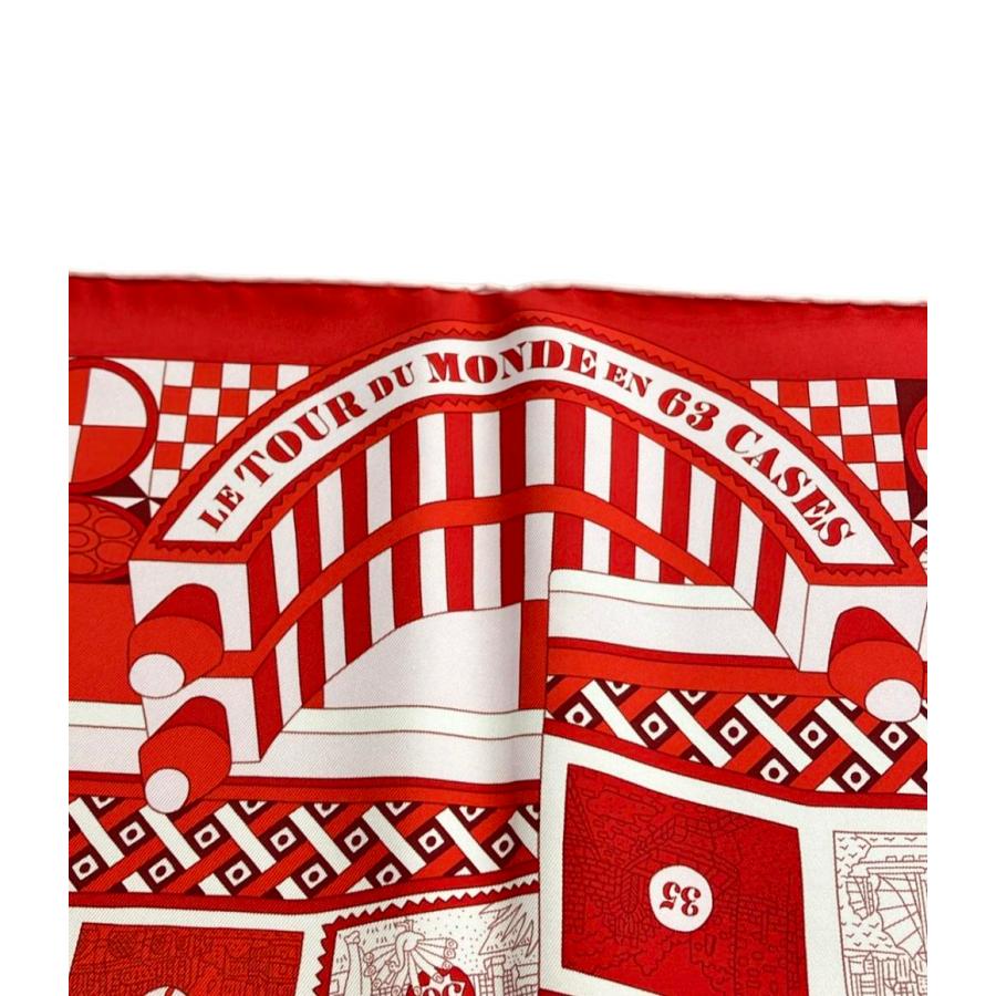 希少エルメス　HERMES　スカーフ「 カレ 」63マスの世界旅行 新品　未使用 美品 エルメス スカーフ カレ90 シルク100% 63マスの世界旅行 LE