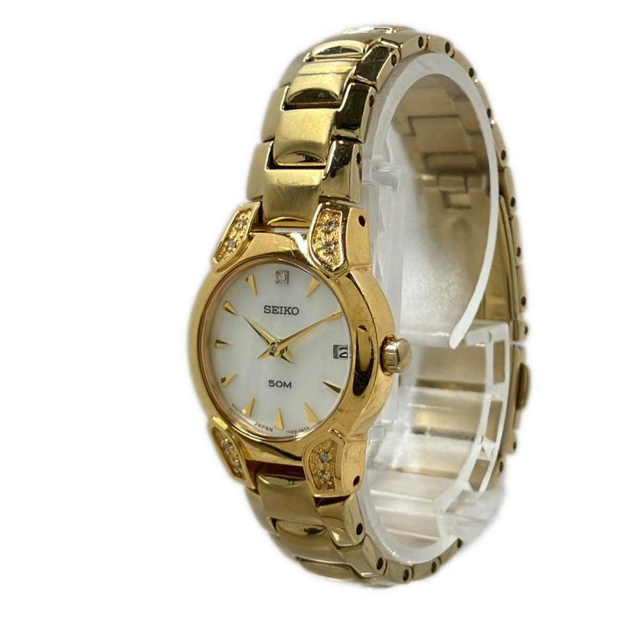 セイコー 腕時計 クオーツ シルバー 7N89-0AT0 レディース SEIKO 中古