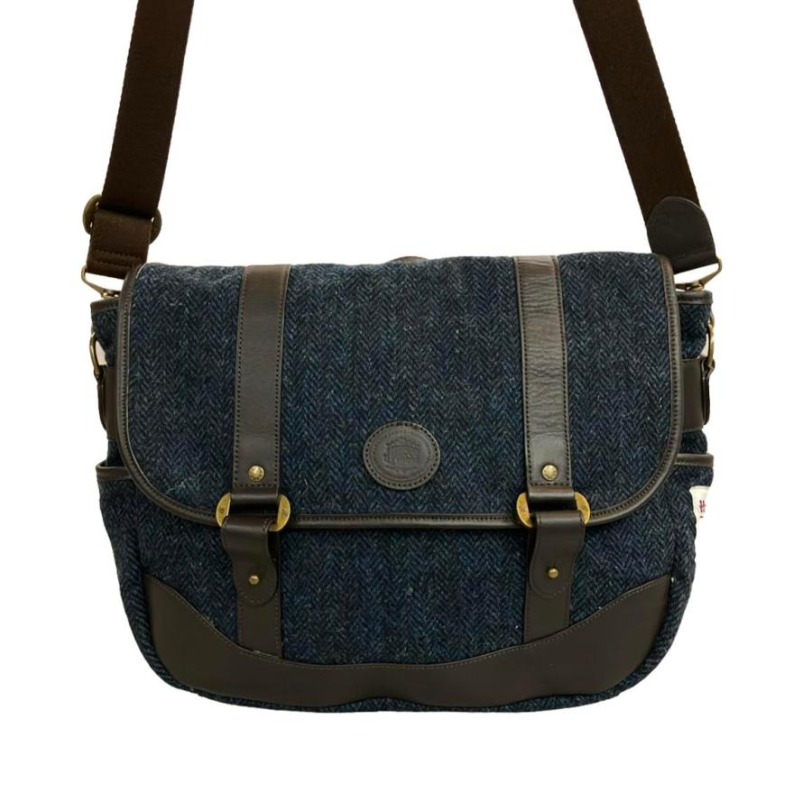 ハリスツイード ショルダーバッグ 斜め掛け メンズ HARRIS TWEED 中古