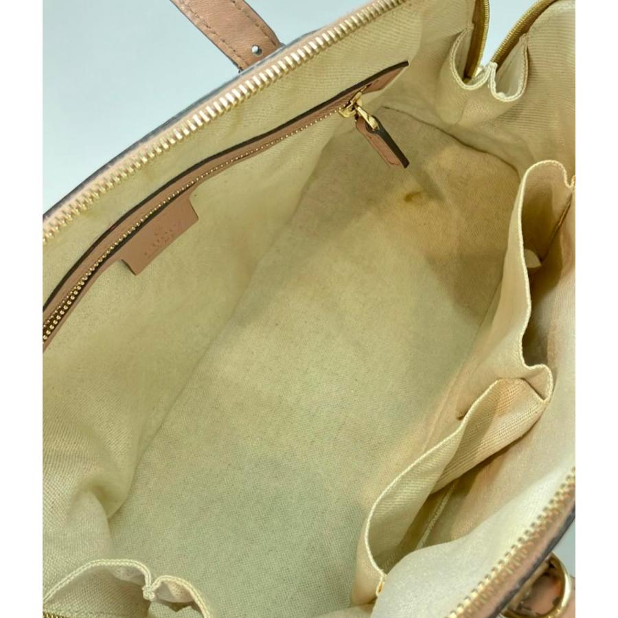 グッチ 2way エナメルハンドバッグ ショルダーバッグ 斜め掛け シマ