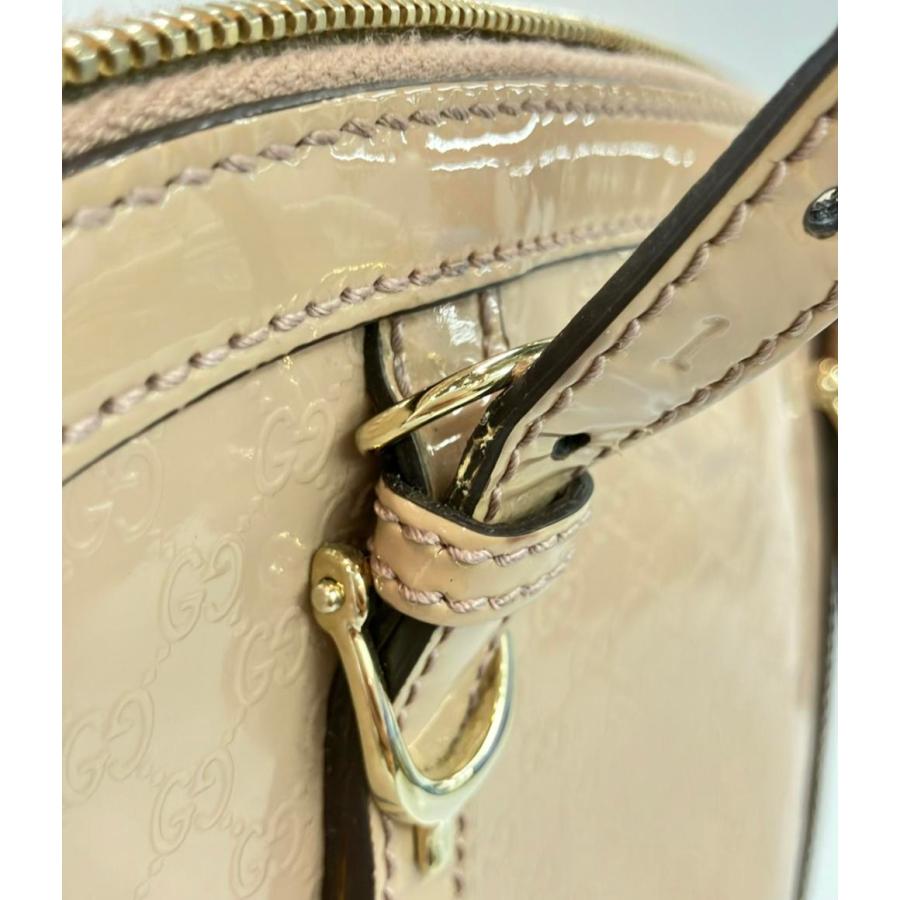 グッチ 2way エナメルハンドバッグ ショルダーバッグ 斜め掛け