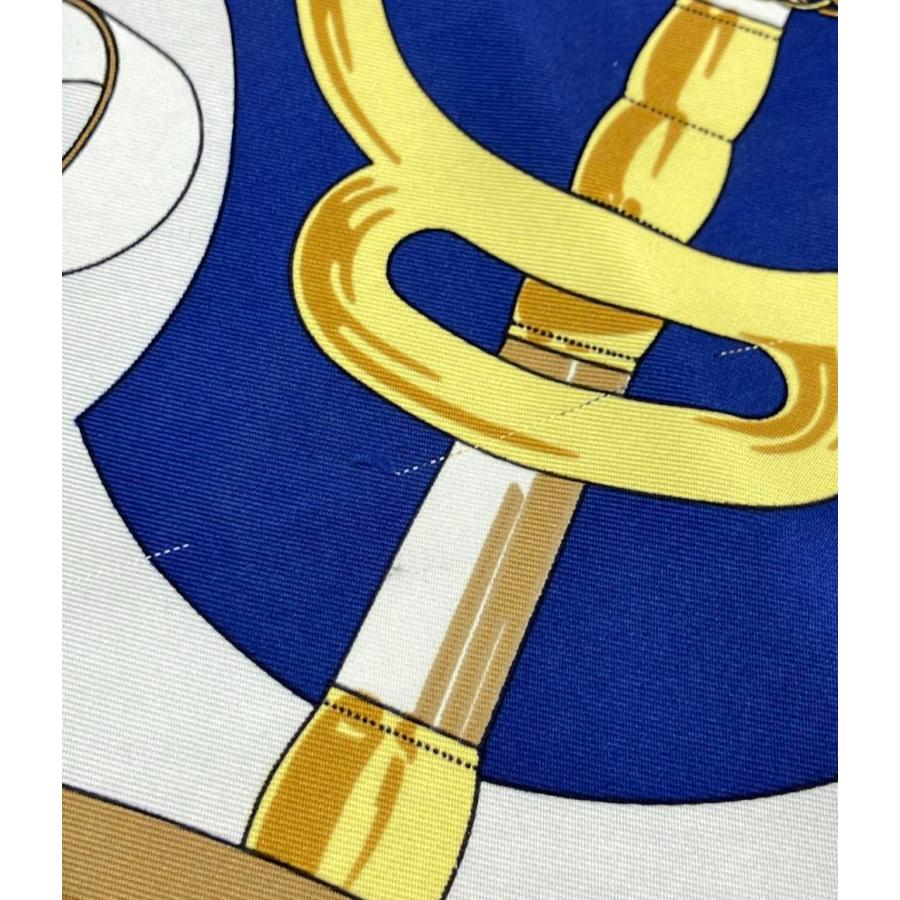 エルメス スカーフ シルク100% カレ90 Eperon dor レディース HERMES
