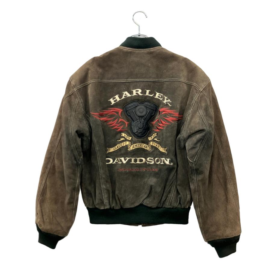 Harley-Davidson スエードレザージャケット Lサイズ ハーレーダビッドソン スエードレザーボンバージャケット ブルゾン