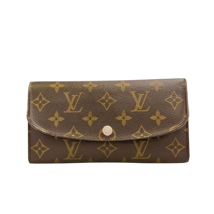 美品 LOUIS VUITTON エミリー 長財布 モノグラム M41943 訳あり ルイ・ヴィトン 長財布 ポルトフォイユ エミリー モノグラム
