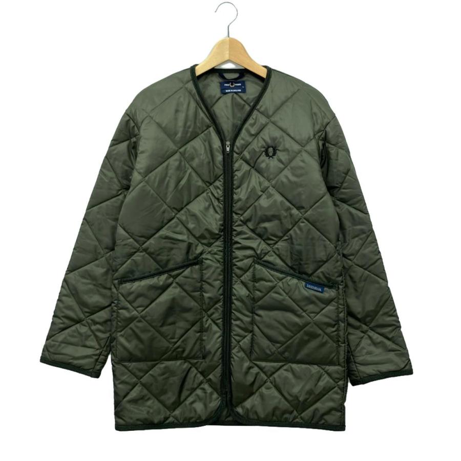 美品 フレッドペリー ノーカラージャケット キルティング メンズ SIZE