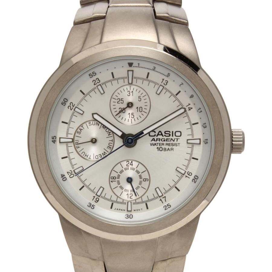 カシオ 腕時計 アージェント クオーツ シルバー ARG-301 メンズ CASIO 