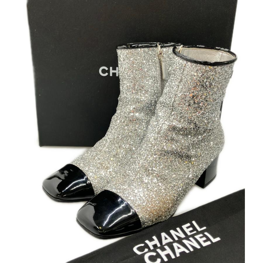 シャネル ショートブーツ サイドジップ G33221 レディース SIZE 39 