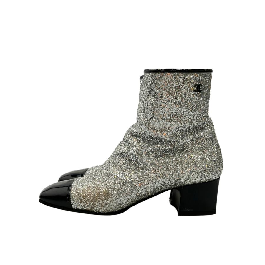 シャネル ショートブーツ サイドジップ G33221 レディース SIZE 39 