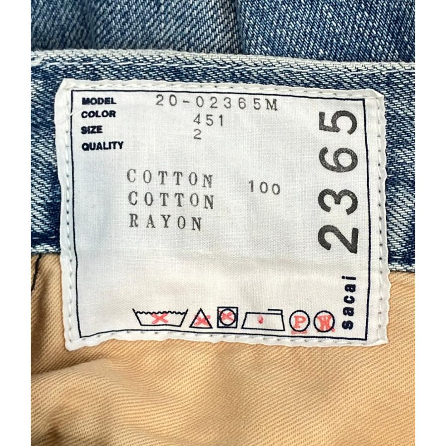 サカイ ベルテッド カットオフ デニムパンツ 20-02365M メンズ SIZE 2