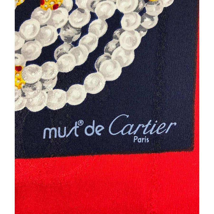 美品 カルティエ スカーフ シルク100% レディース CARTIER 中古