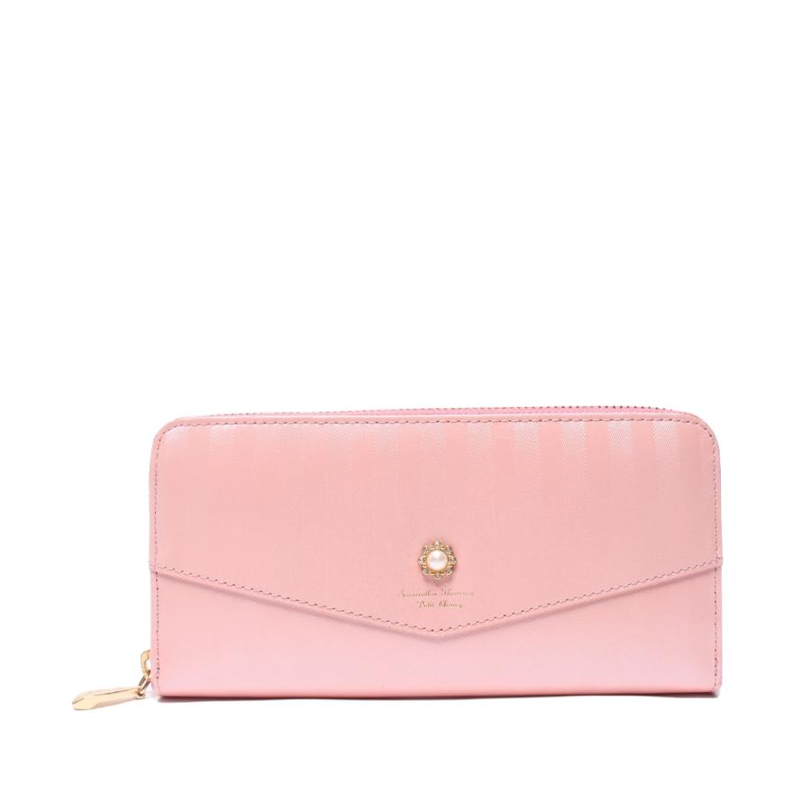 美品 サマンサタバサプチチョイス ラウンドファスナー長財布  