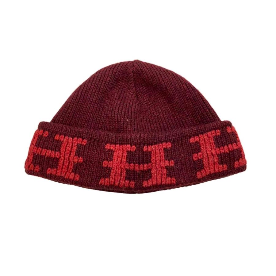 エルメス ニット帽 マルジェラ期 Hロゴ カシミヤ100% レディース