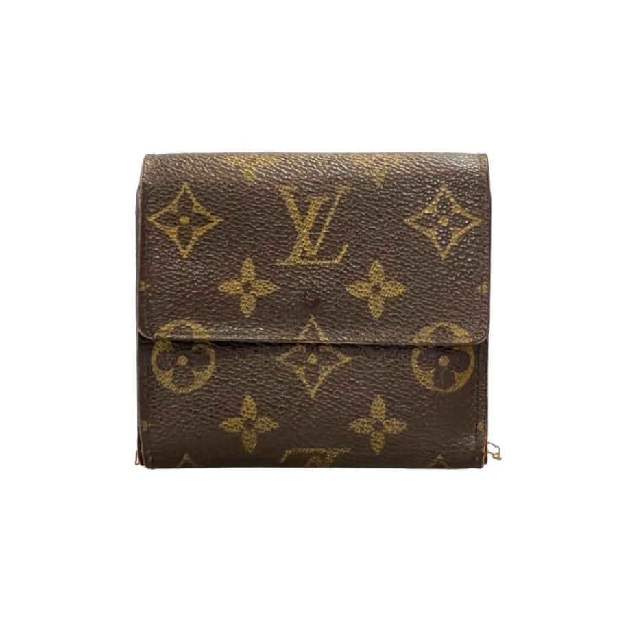 ルイヴィトン モノグラム ポルトモネビエカルトクレディ 三つ折り財布 Wホック LOUIS VUITTON ルイ・ヴィトン Wホック財布 折財布 ポルトモネ