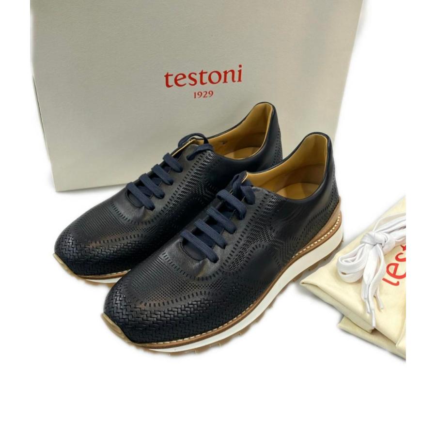 ア・テストーニ ローカットスニーカー モエナ レザー メンズ SIZE 8