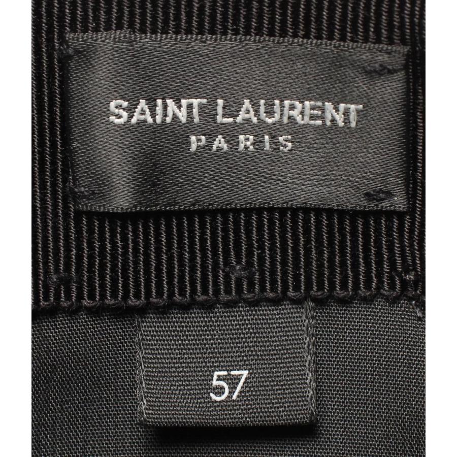 SAINT LAURENT PARIS サンローラン ブラック ベレー帽 57 SAINT LAURENT PARIS サンローラン ブラック ベレー帽 57