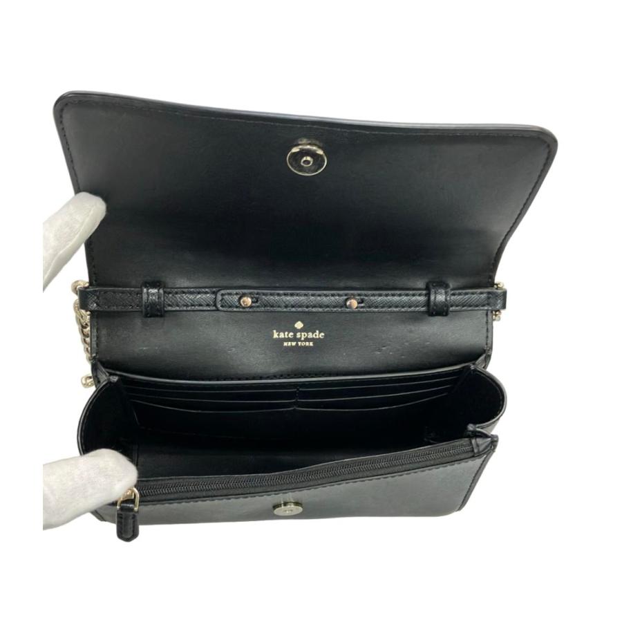 kate spade ケイトスペード ケイティ チェーンショルダー ショルダーバッグ レザー レディース [中古] ケイトスペード ショルダーバッグ 斜め掛け チェーン レザー D411