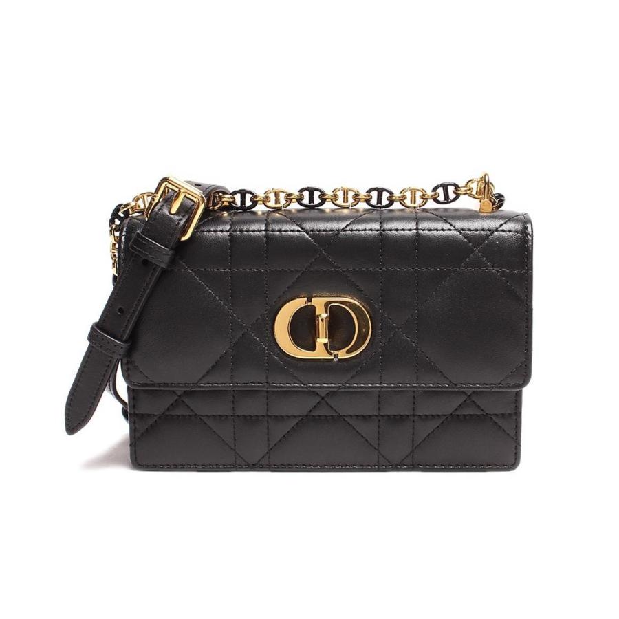 【美品】Christian Dior ミニショルダーバッグ レザー ゴールド金具 Christian Dior クリスチャンディオール レディディオール用