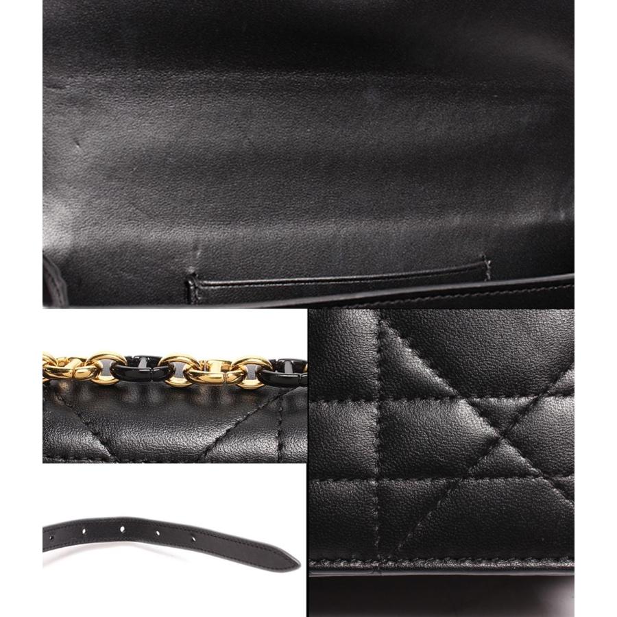クリスチャンディオール レザーショルダーバッグ ゴールド金具 Miss