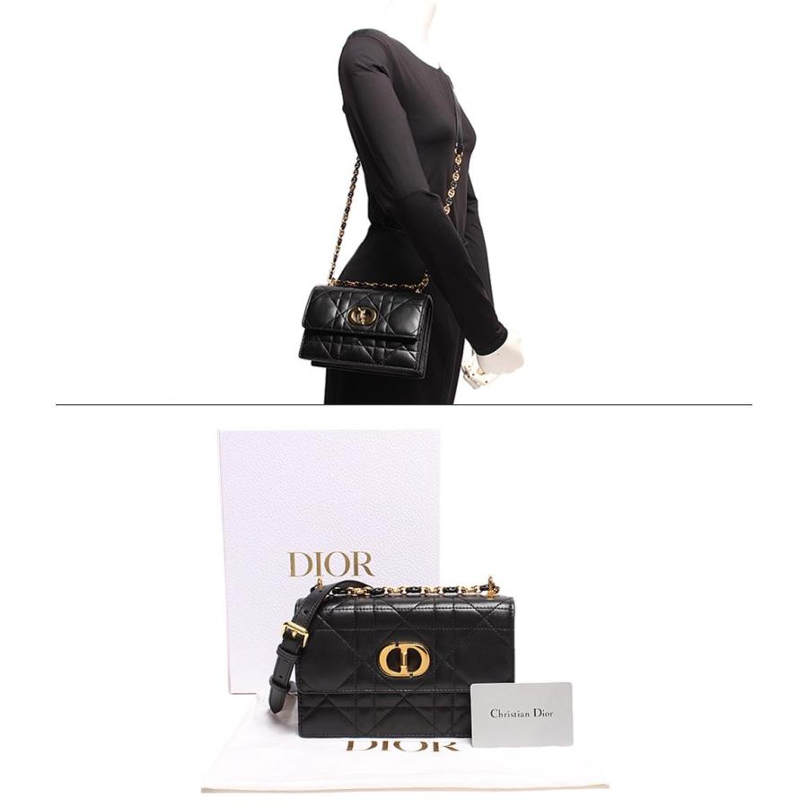 クリスチャンディオール レザーショルダーバッグ ゴールド金具