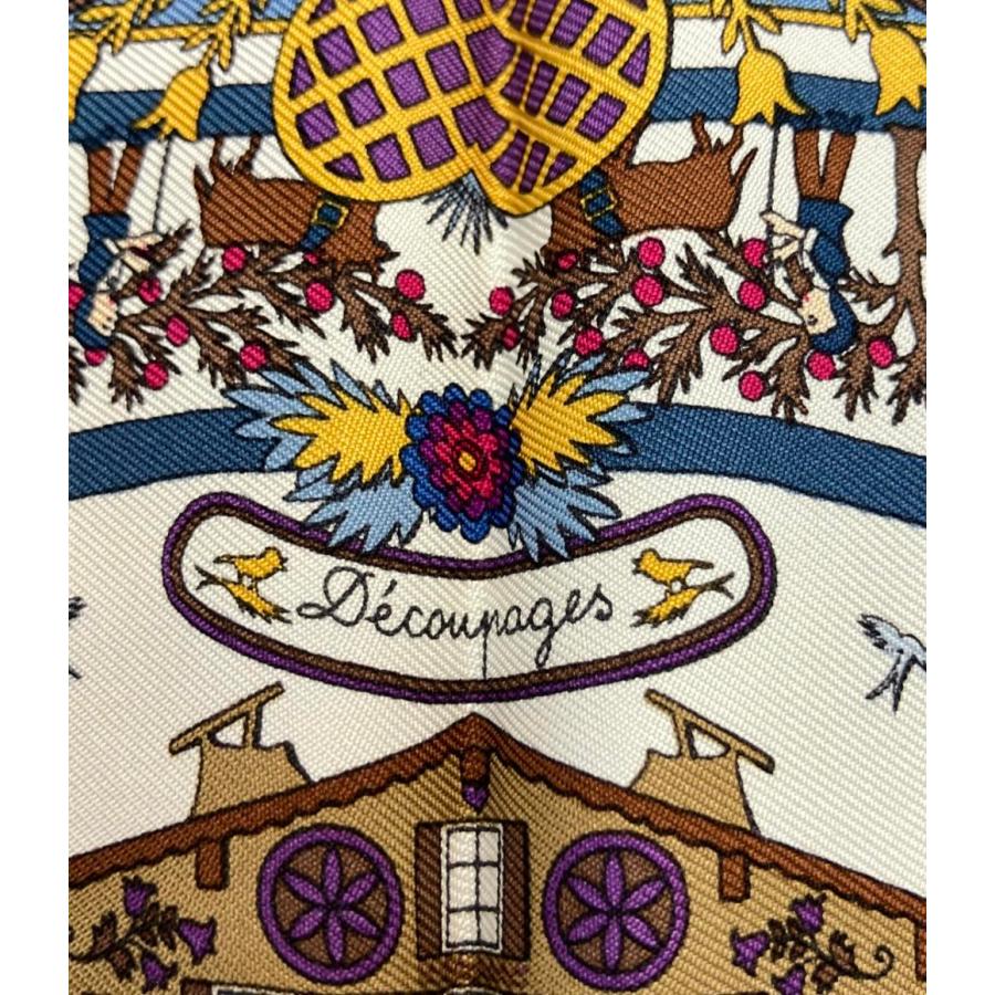 エルメス スカーフ カレ 40 シルク 100% Decoupages レディース HERMES