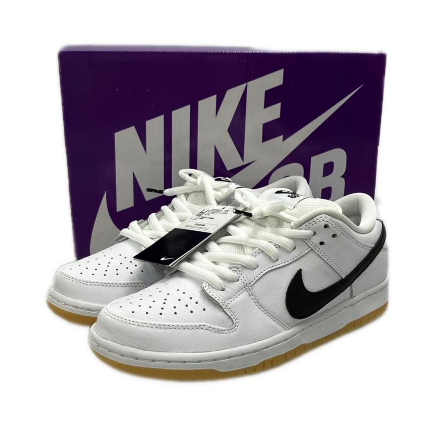 美品 ナイキ ローカットスニーカー ホワイト/ブラック-ホワイト-ガム