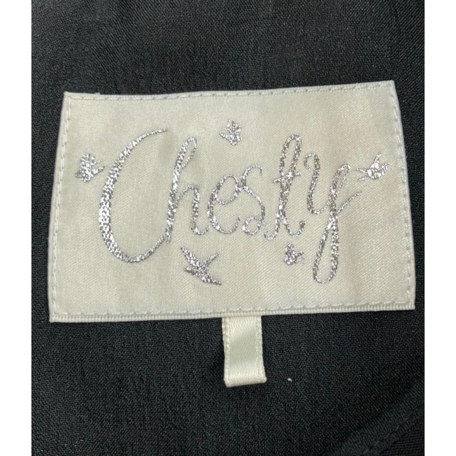 チェスティ 半袖ブラウス スカラップカッティングブラウス レディース