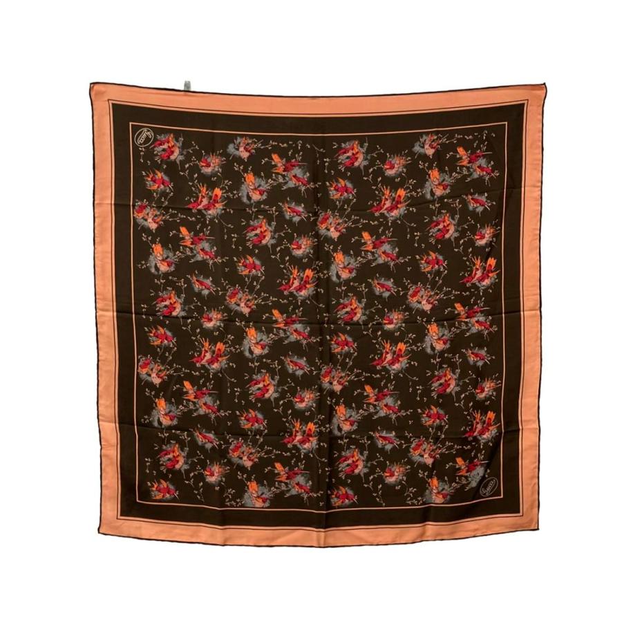 グッチ スカーフ シルク100% 鳥柄 レディース GUCCI 中古 : Rehello by