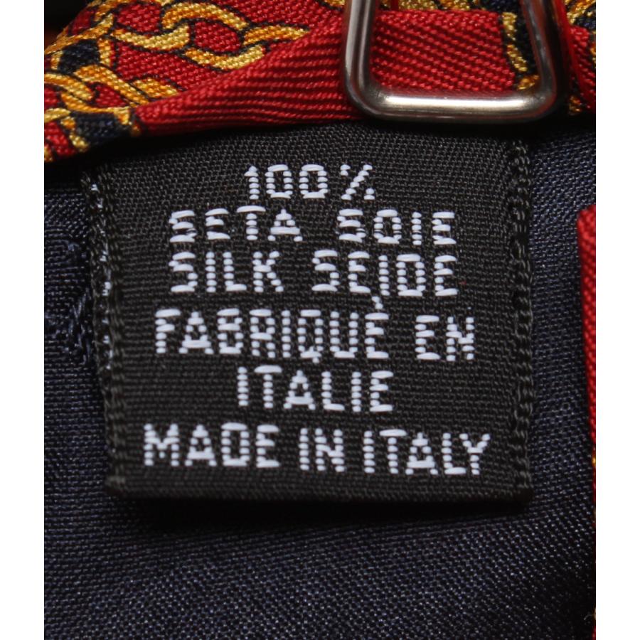 美品 シャネル ネクタイ シルク100％ チェーン柄 メンズ CHANEL 中古