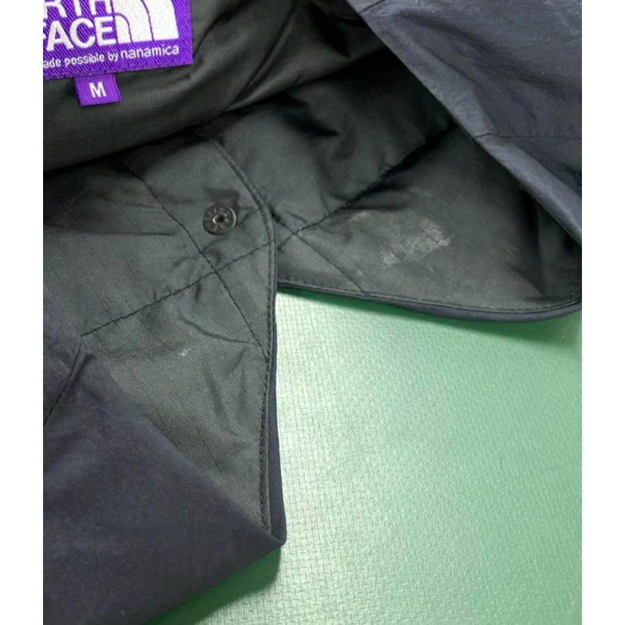 ザノースフェイスパープルレーベル ワンポイントノーカラーナイロン