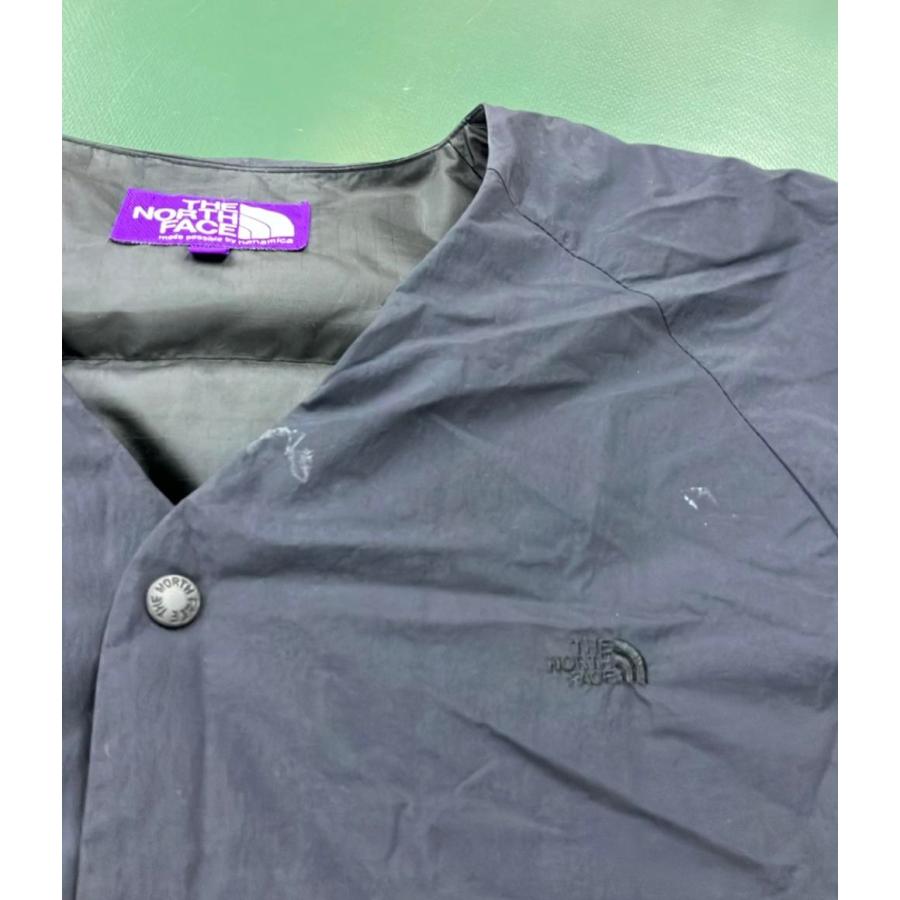 ザノースフェイスパープルレーベル ワンポイントノーカラーナイロン