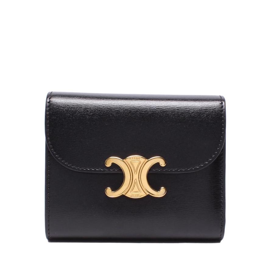 セリーヌ 三つ折り財布 スモール トリオンフ フラップ ウォレット  