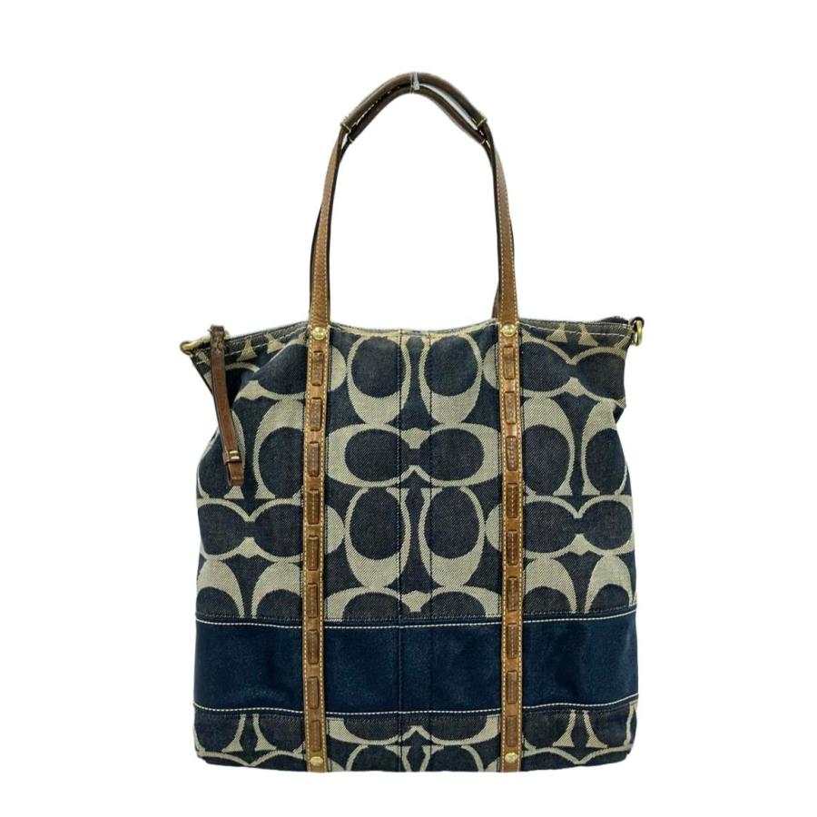 コーチ デニムトートバッグ シグネチャー 11181 レディース COACH 中古