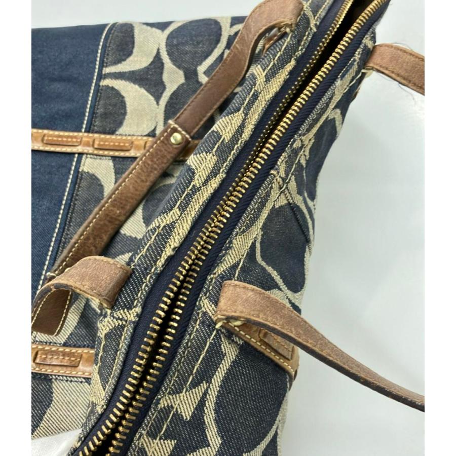 コーチ デニムトートバッグ シグネチャー 11181 レディース COACH 中古