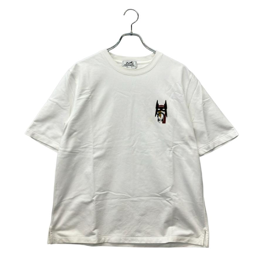 HERMES エルメス　馬プリント 半袖Tシャツ エルメス 半袖Tシャツ 馬 メンズ SIZE M HERMES 中古 : Rehello by