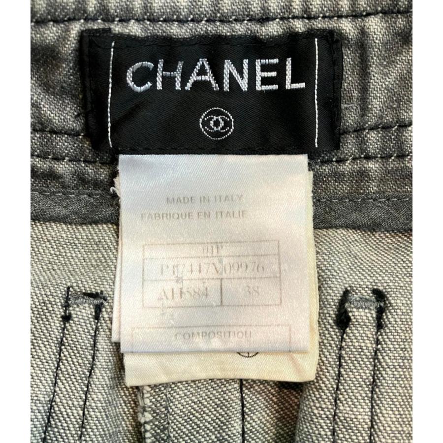 CHANEL ココマーク　シャネル デニムパンツ　38サイズ CHANEL シャネル デニム パンツ レディース 38 ブルー ココ