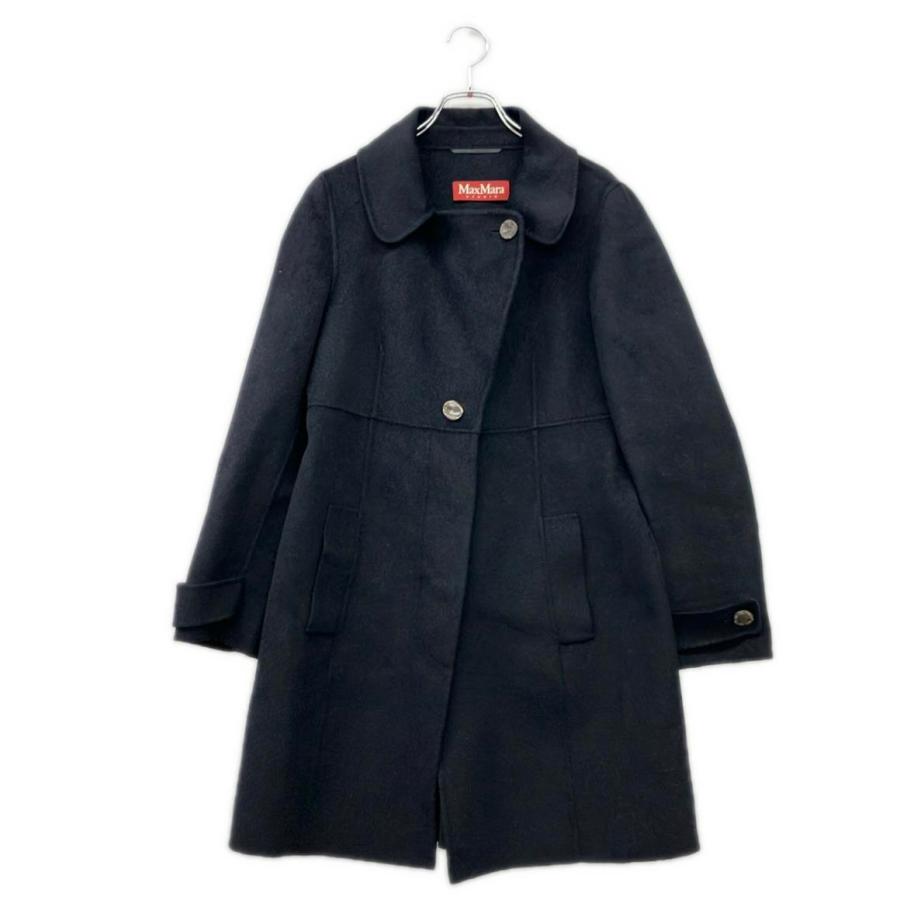マックスマーラスタジオ アンゴラ混コート 38 美品 マックスマーラステュディオ アンゴラ混 コート レディース SIZE 42 (L