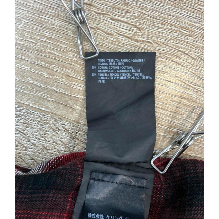 サンローラン 15AW レギュラーカラーチェックシャツ 398063 メンズ