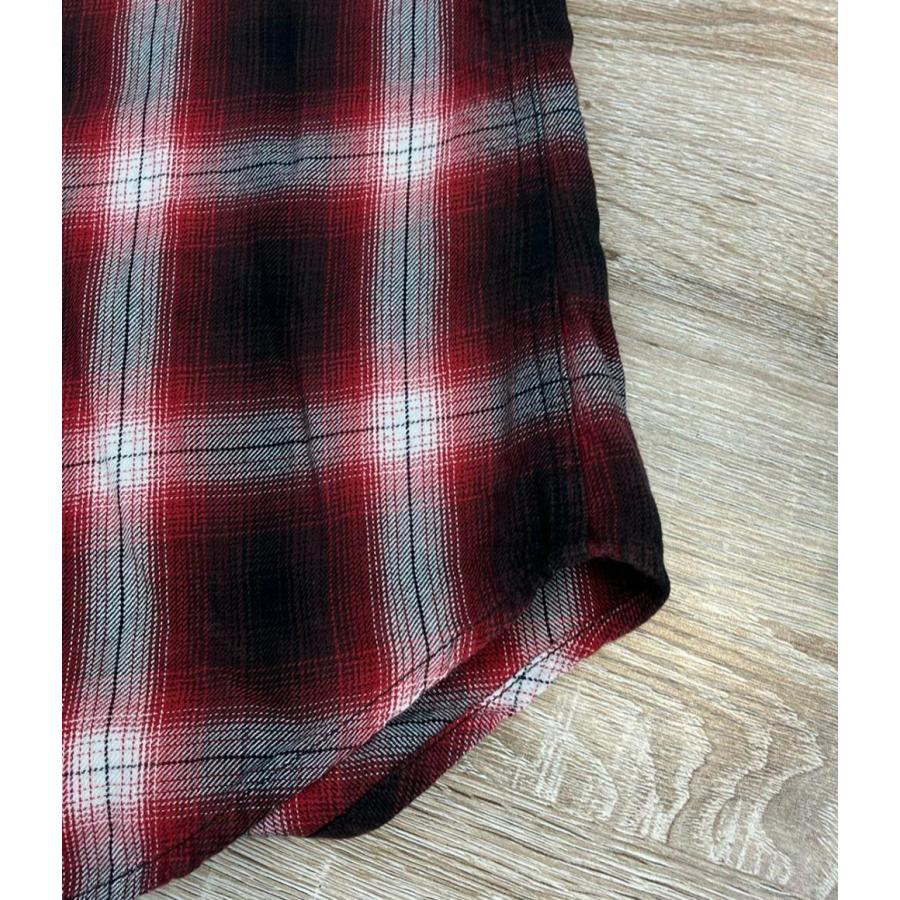 サンローラン 15AW レギュラーカラーチェックシャツ 398063 メンズ