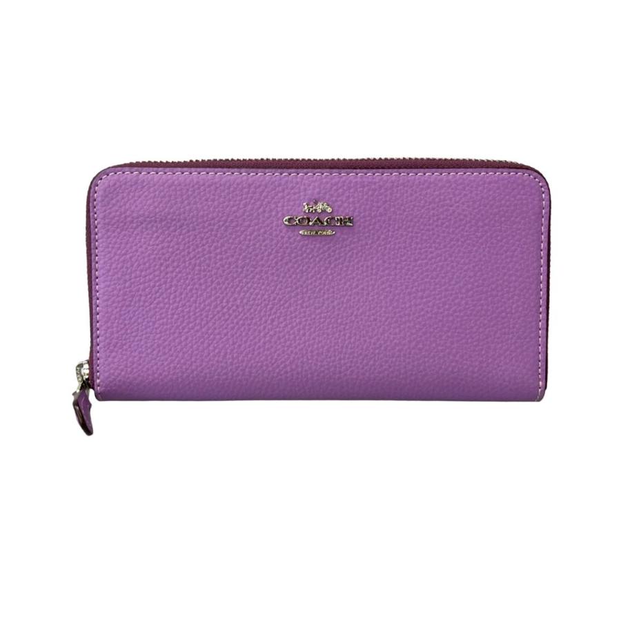 美品 コーチ ラウンドファスナー長財布 レディース COACH 中古 