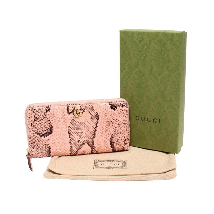 グッチ ラウンドファスナー長財布 GGマーモント 456117 496334