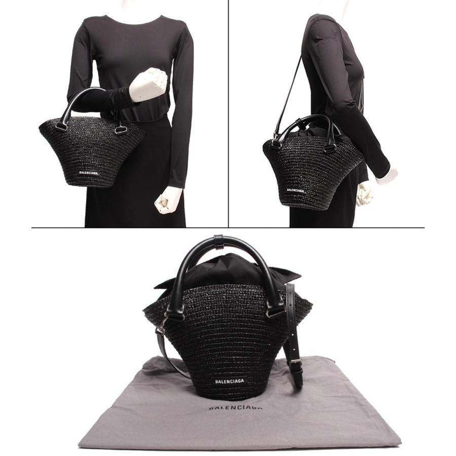 バレンシアガ 2wayカゴバッグ ビーチバッグ シルバー金具 Beach Bag