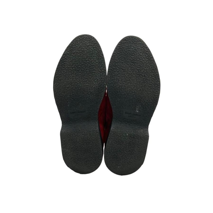 サンローランパリ レースアップダービーシューズ スエードレザー