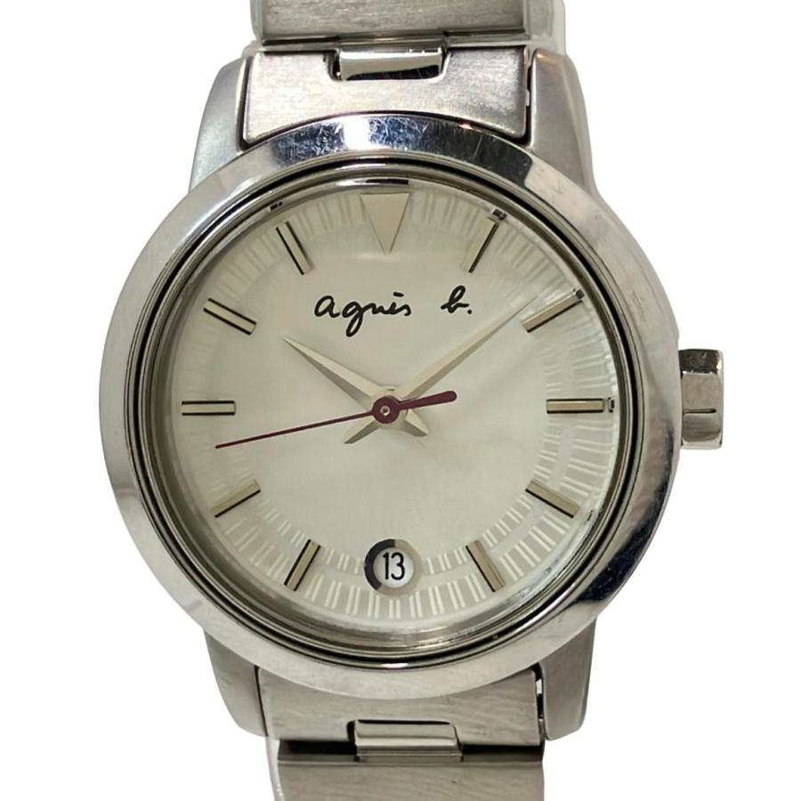 アニエスベー 腕時計 クオーツ シルバー 7N82-0CS0 レディース agnes b