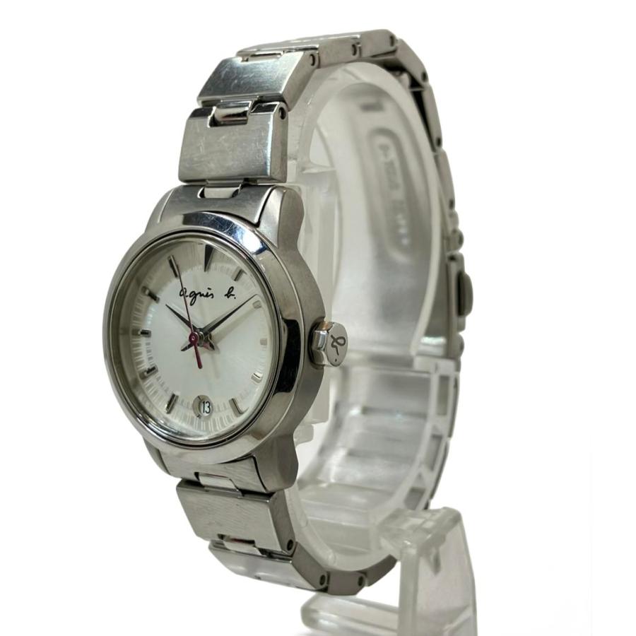 アニエスベー 腕時計 クオーツ シルバー 7N82-0CS0 レディース agnes b