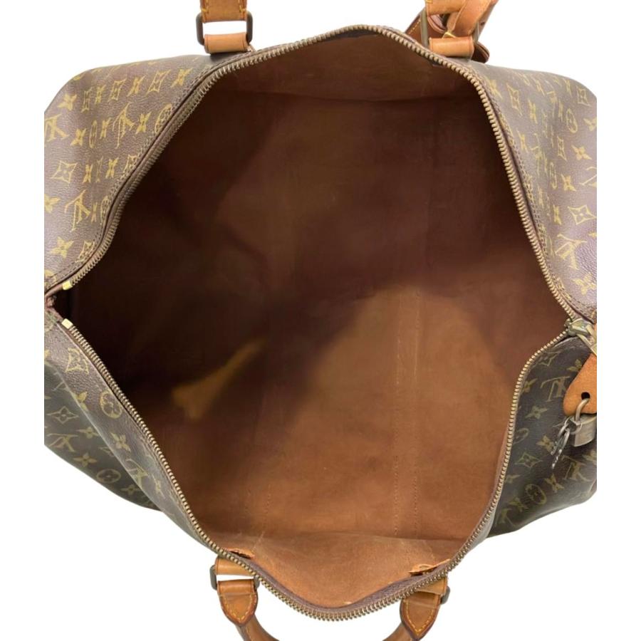 ルイヴィトン M41424 モノグラム キーポル55 レザー ボストンバッグ ルイヴィトンキーポル50 USA製 14145 ブラウン ユニセックス