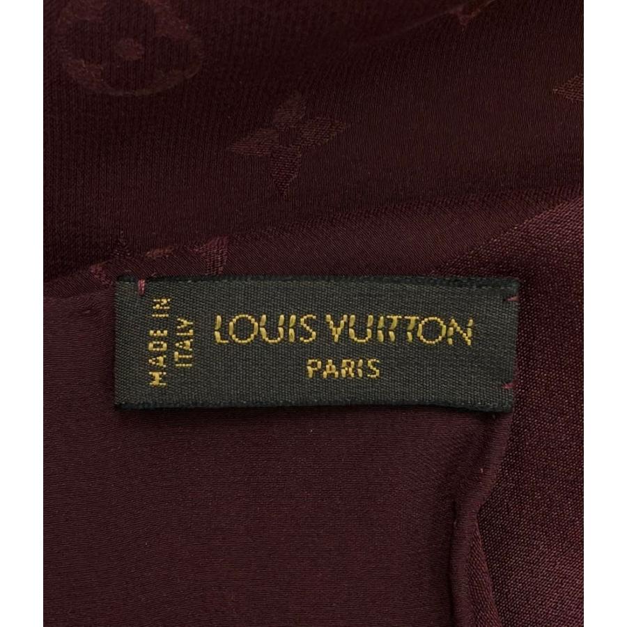 ★LOUIS VUITTON  シルクスカーフ　カレ モナコ 大判 LOUIS VUITTON 【中古】LOUIS カレ モナコ 大判 スカーフ ロゴ