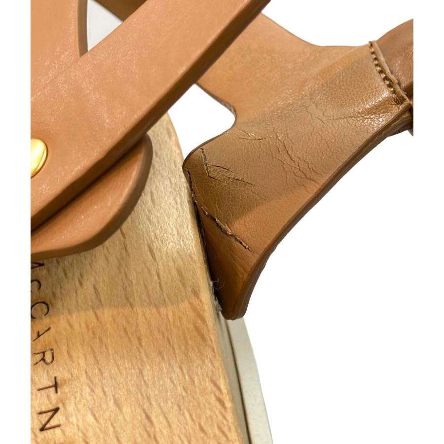 ステラマッカートニー アンクルストラップ厚底サンダル