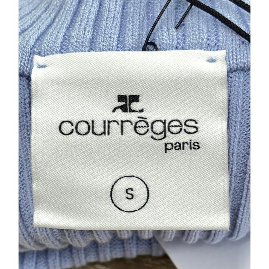 80希少　courregesクレージュ ゴルフウェア　リブニット courreges Courreges クレージュ 半袖ニット REEDITION SHORT