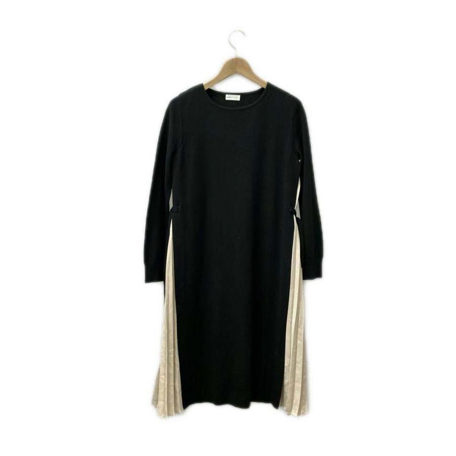 エポカザショップ 長袖ニットワンピース 切替プリール N2J73-275  